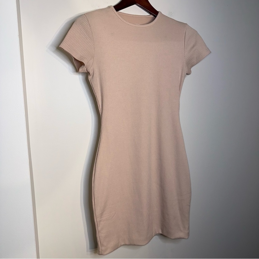 Meshki Blush Ribbed Mini Dress - Picture 3 of 6